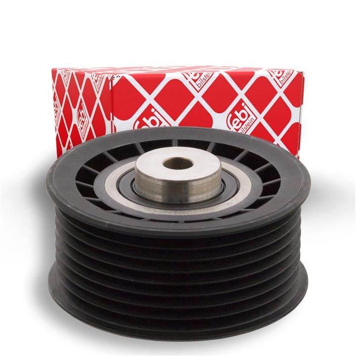 V-ribbed belt tensioner (drive) roller febi 06343
