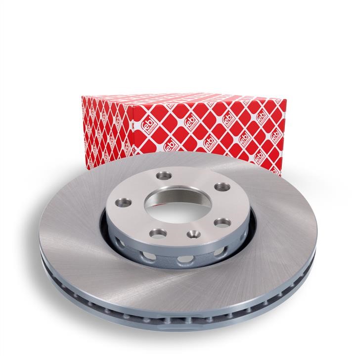 Front brake disc ventilated febi 08352