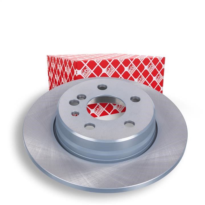 Rear brake disc, non-ventilated febi 08131