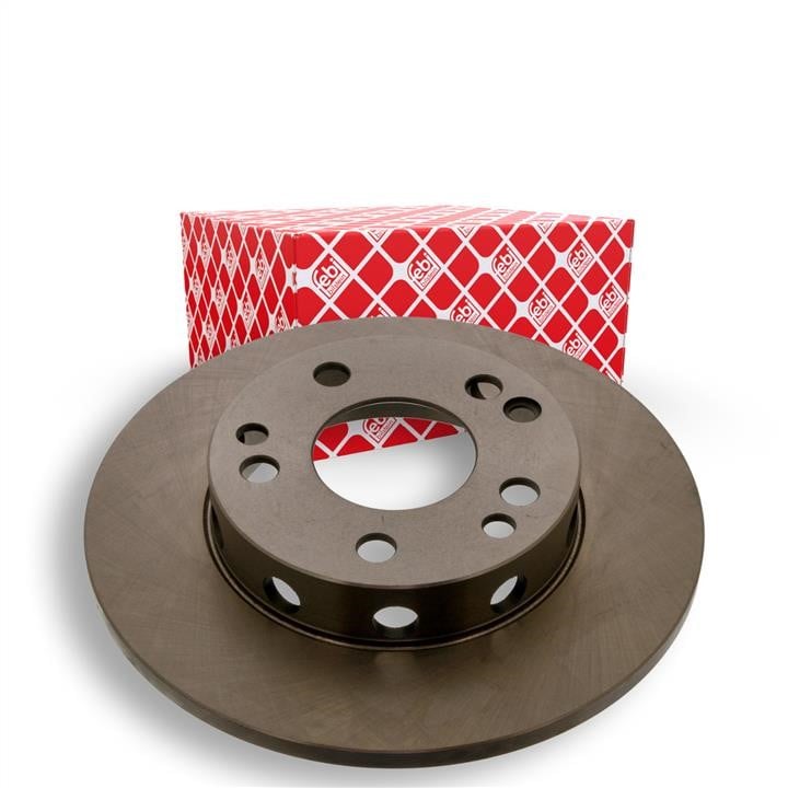 Unventilated front brake disc febi 08543