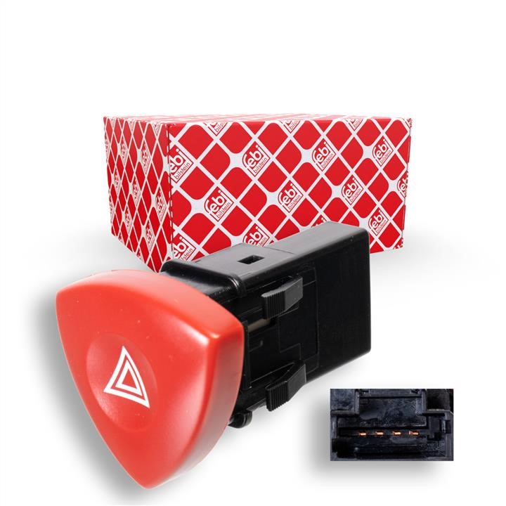 Hazard warning switch Renault: 107792 febi Alarm button