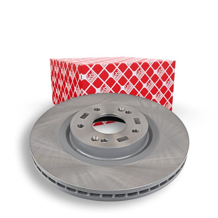 Front vented brake disc febi 108408