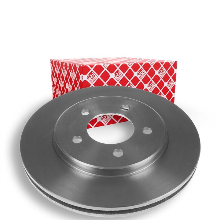 Front vented brake disc febi 108476