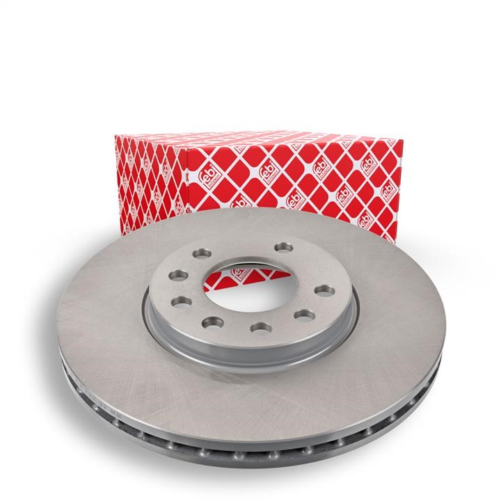Front vented brake disc febi 10748