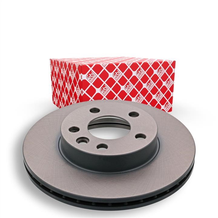 Front vented brake disc febi 14040