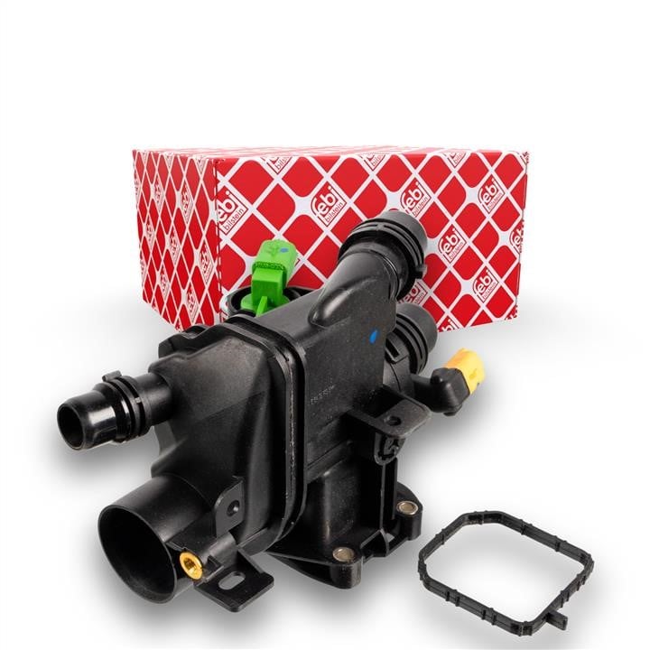 Thermostat cover DS: 172244 febi Thermostat housing