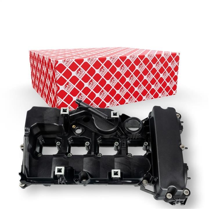 Rocker cover Mercedes Sprinter: 173285 febi Cylinder head cover with ventilation valve