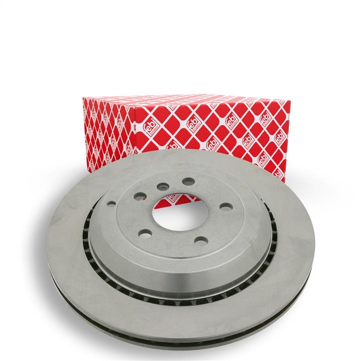 Rear ventilated brake disc febi 24748