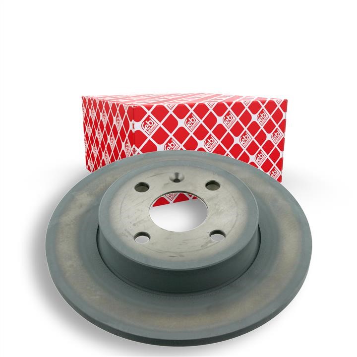 Rear brake disc, non-ventilated febi 28152