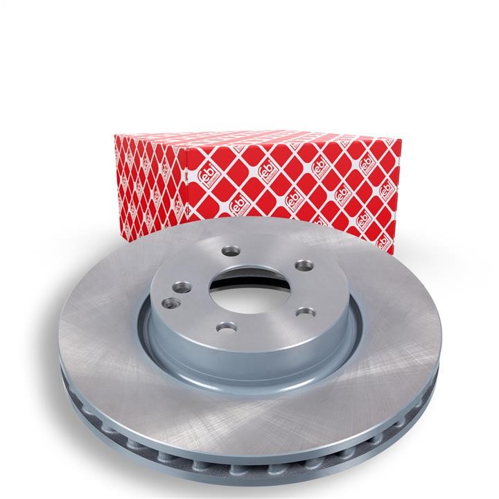 Front brake disc ventilated febi 30551