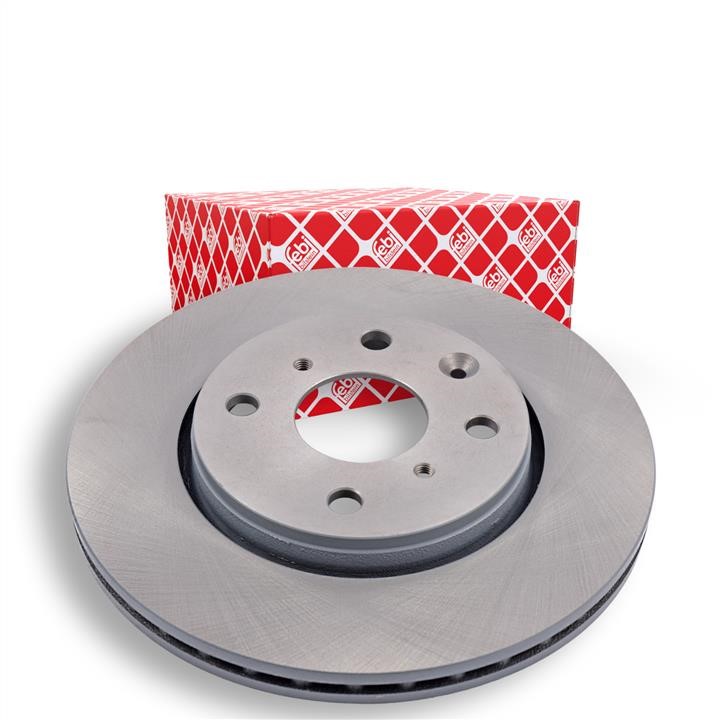 Front brake disc ventilated febi 30636