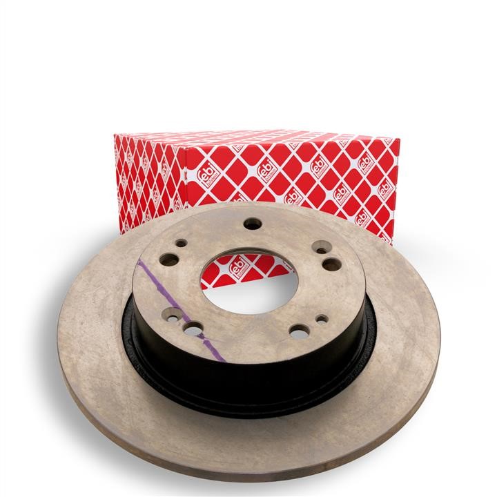 Rear brake disc, non-ventilated febi 31304