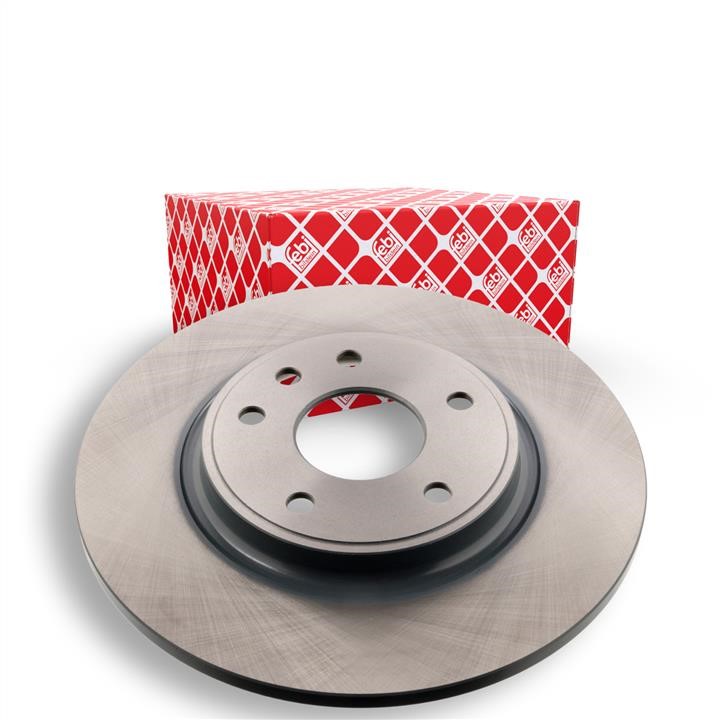 Rear brake disc, non-ventilated febi 43940