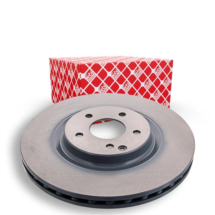 Front brake disc ventilated febi 43951