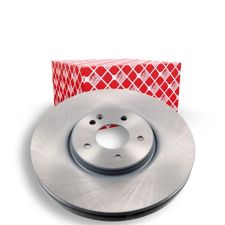Front brake disc ventilated febi 45895