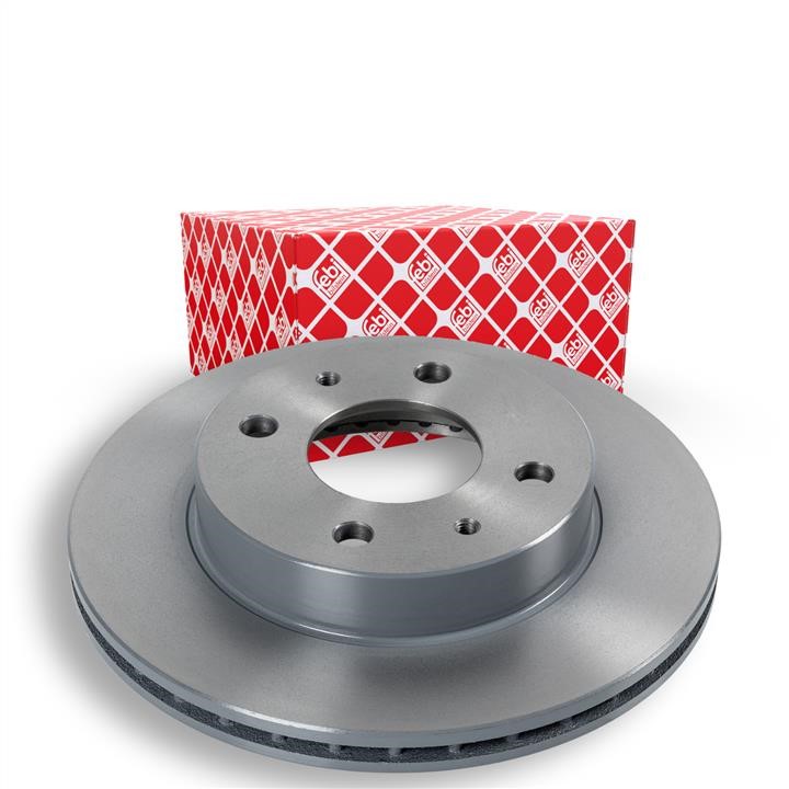Front brake disc ventilated febi 12137