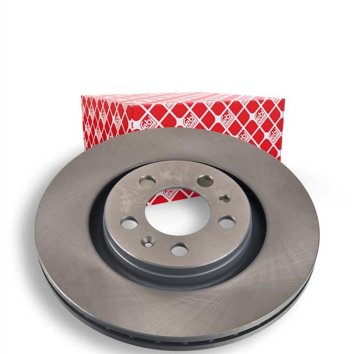 Front brake disc ventilated febi 17936