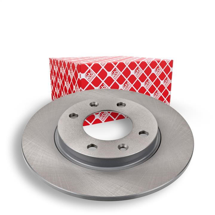 Rear brake disc, non-ventilated febi 17820