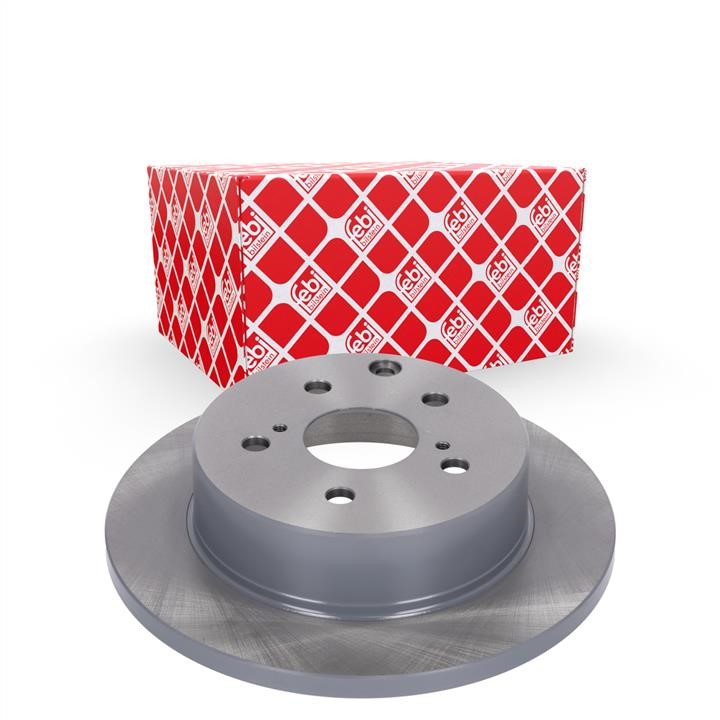 Rear brake disc, non-ventilated febi 29353
