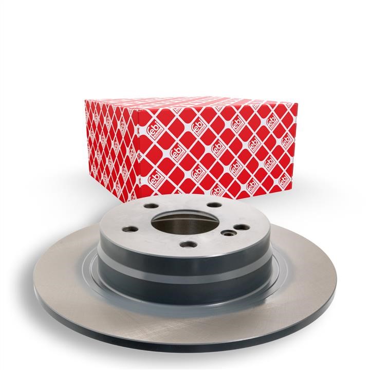 Rear brake disc, non-ventilated febi 30555