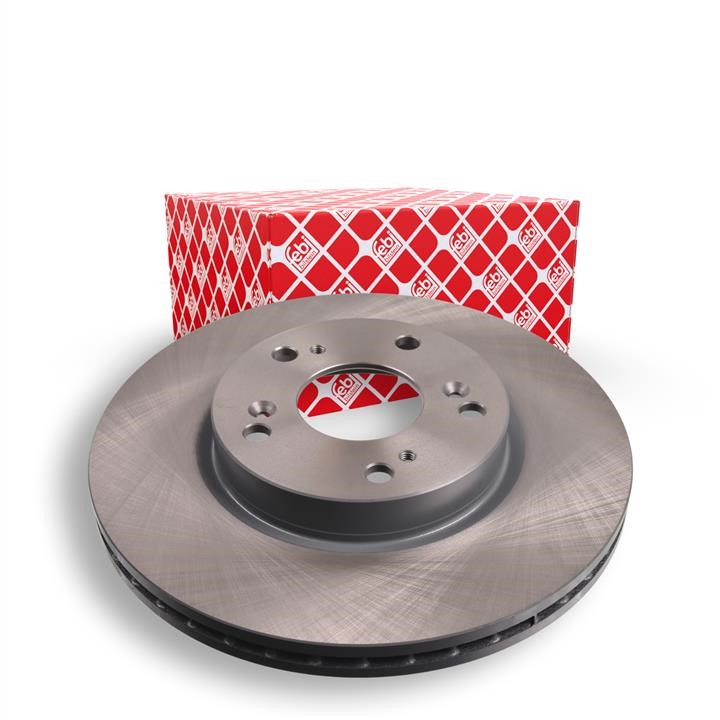 Front brake disc ventilated febi 31399