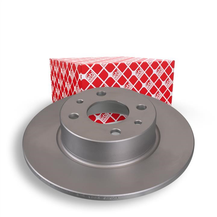 Rear brake disc, non-ventilated febi 36830