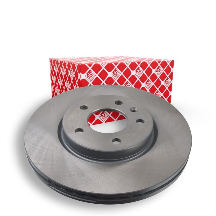 Front vented brake disc febi 39190