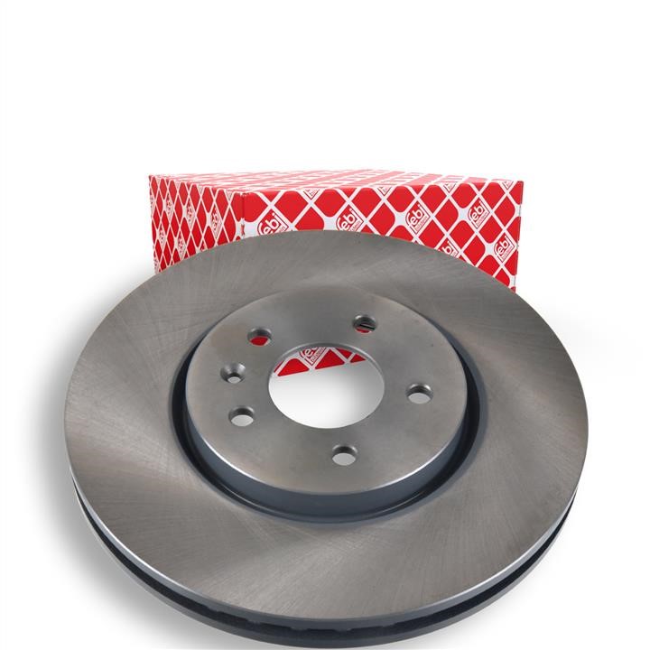 Front brake disc ventilated febi 39210