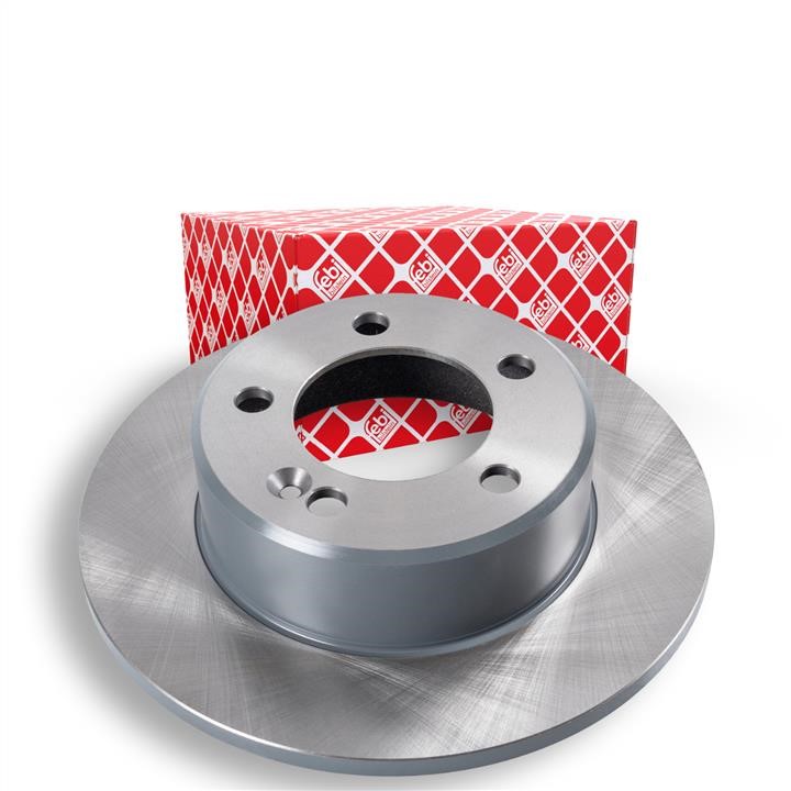 Rear brake disc, non-ventilated febi 40094
