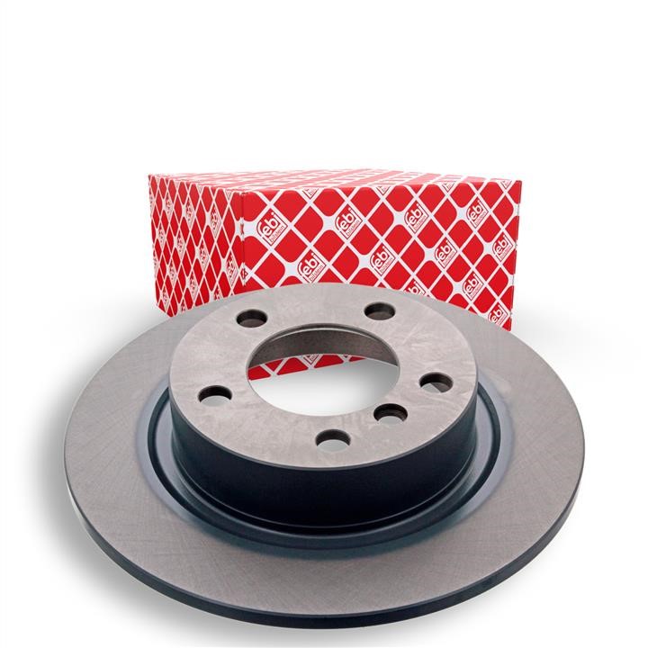 Rear brake disc, non-ventilated febi 43822