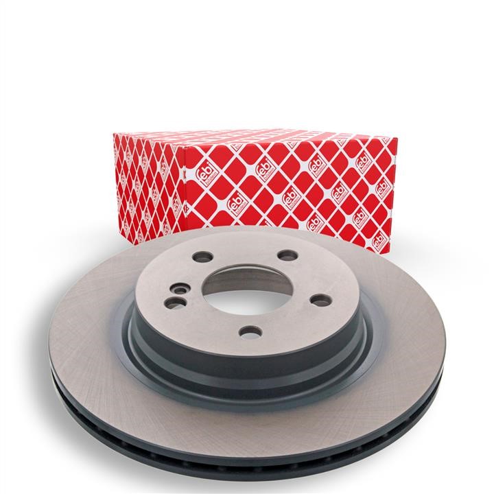 Rear ventilated brake disc febi 43838