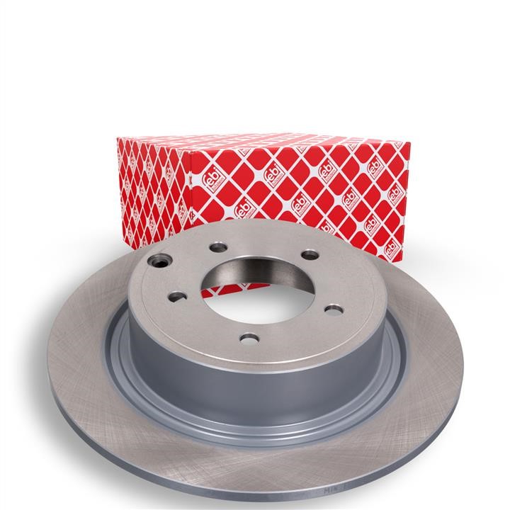 Rear brake disc, non-ventilated febi 43855