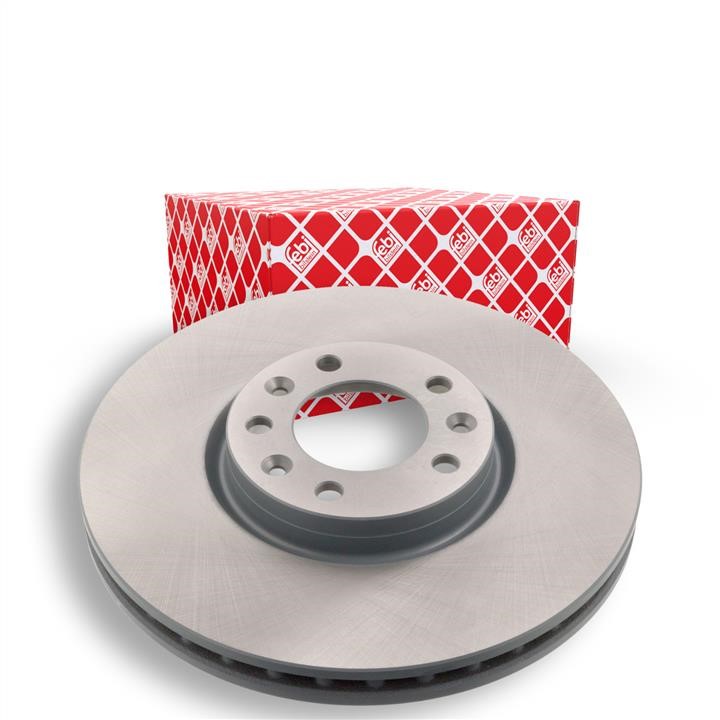 Front brake disc ventilated febi 43865
