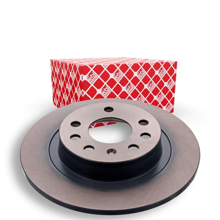 Rear brake disc, non-ventilated febi 44042