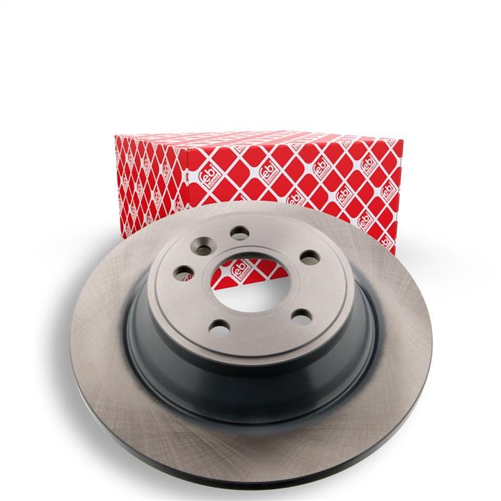 Rear brake disc, non-ventilated febi 43883
