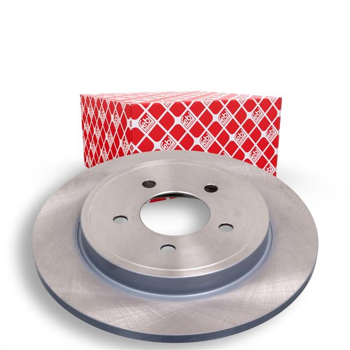 Rear brake disc, non-ventilated febi 43885