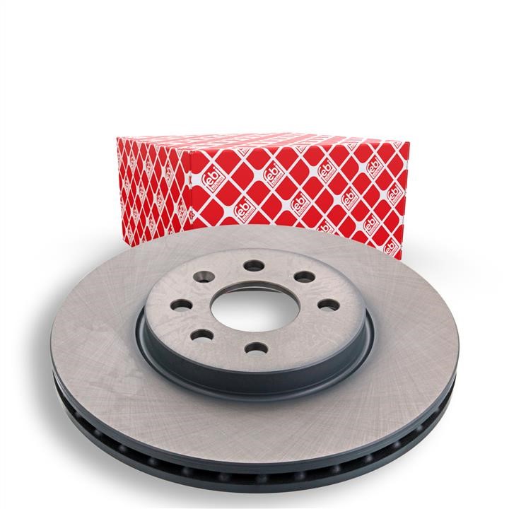 Front vented brake disc febi 44123