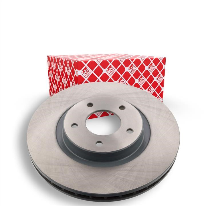 Front brake disc ventilated febi 44138