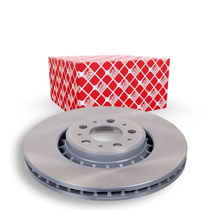 Front vented brake disc febi 43965