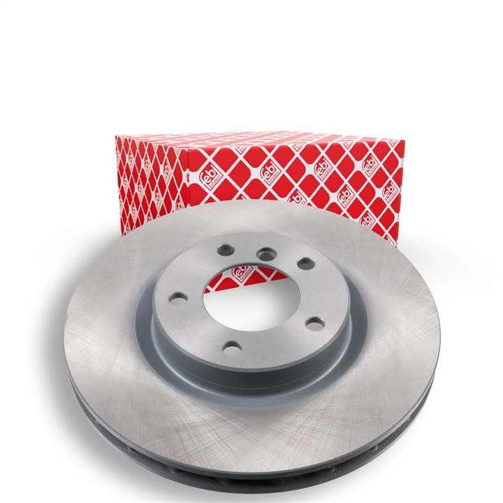 Front brake disc ventilated febi 43971