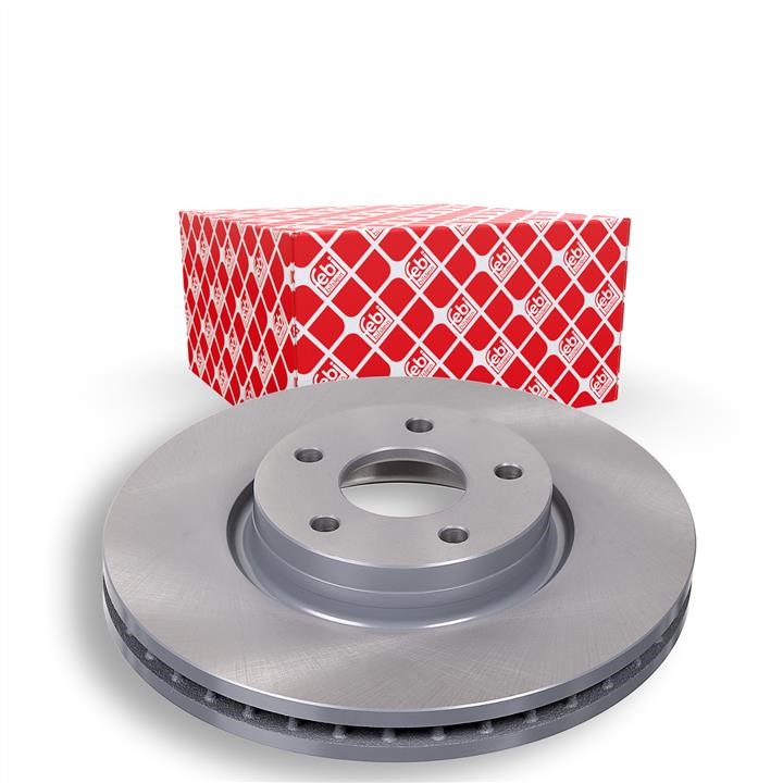 Front vented brake disc febi 43975