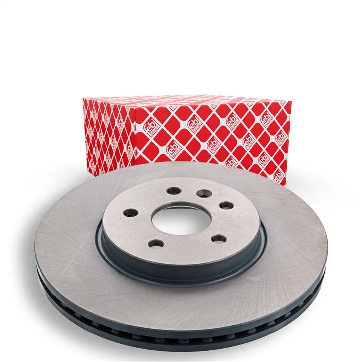 Front vented brake disc febi 43987