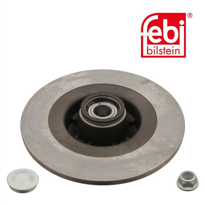 Rear solid brake disc febi 28155