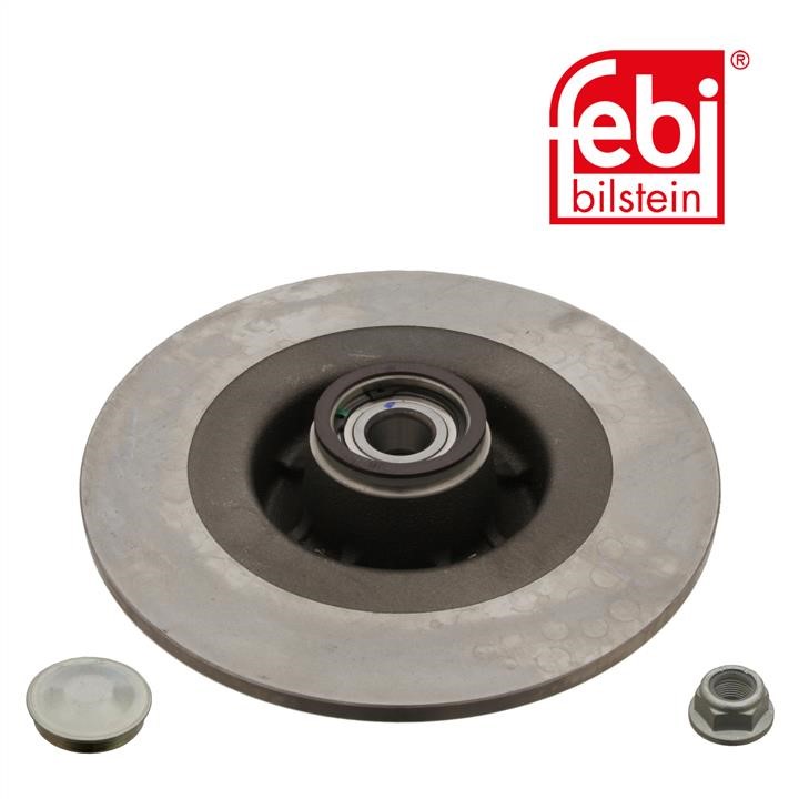Rear solid brake disc febi 28156
