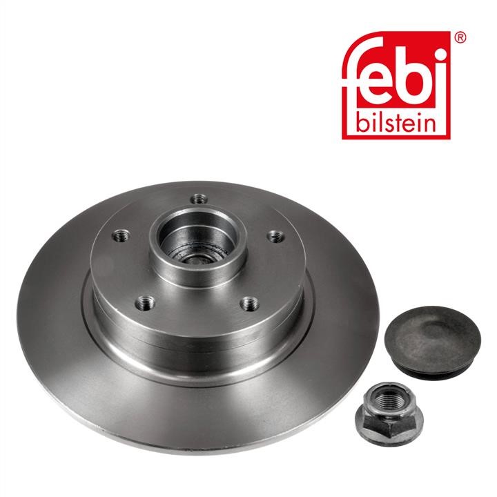 Rear solid brake disc febi 38306