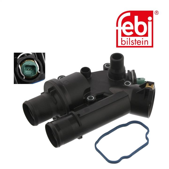 Coolant thermostat febi 36037