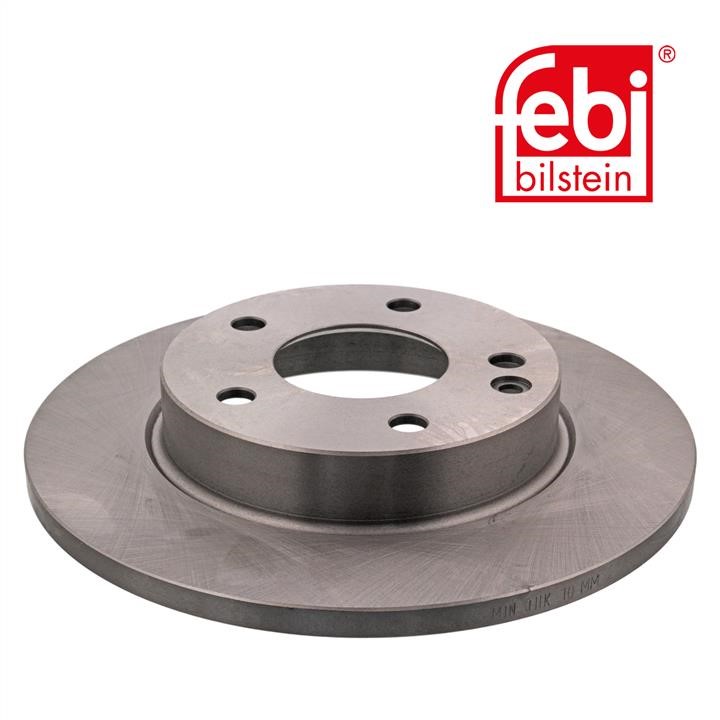 Unventilated front brake disc febi 17733