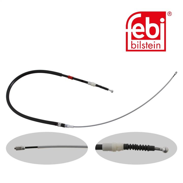 Handbrake cable febi 30727
