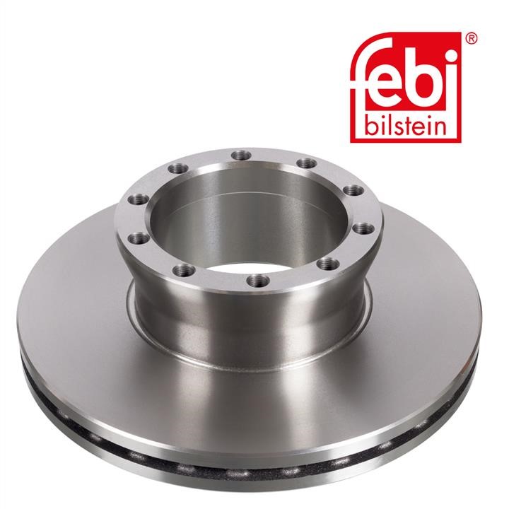 Front vented brake disc febi 07333