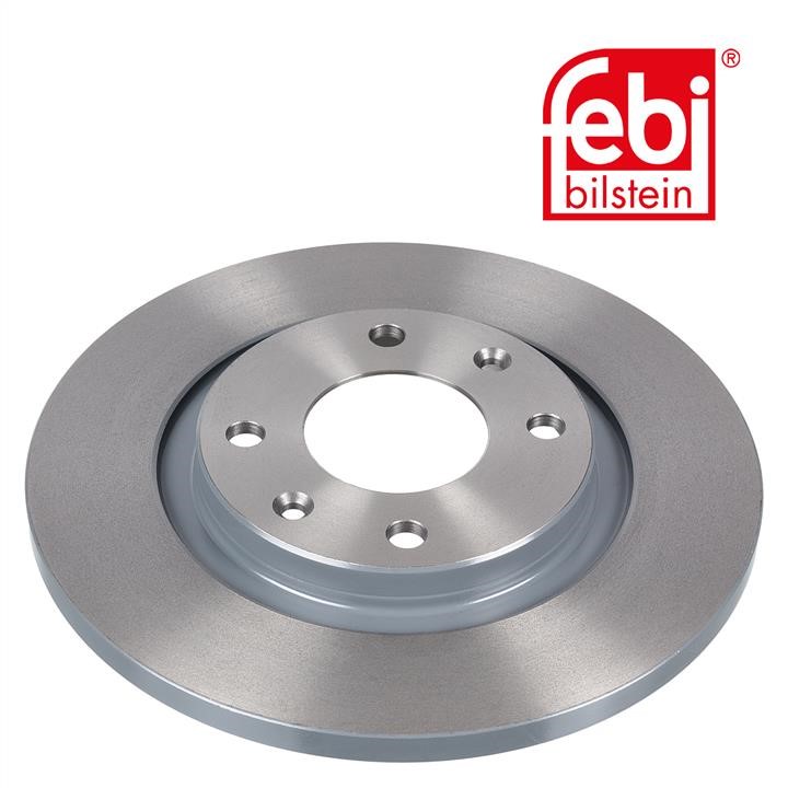 Unventilated front brake disc febi 17822